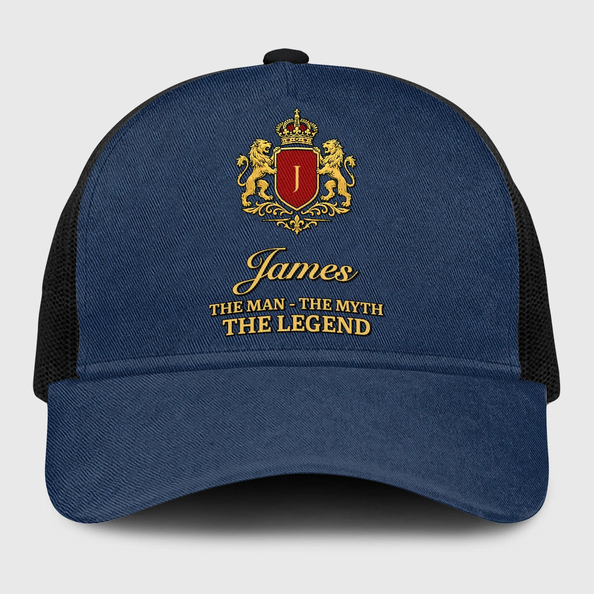 The Man The Myth The Legend Royal Blue Mesh Cap JAMES 13K1 C187PF