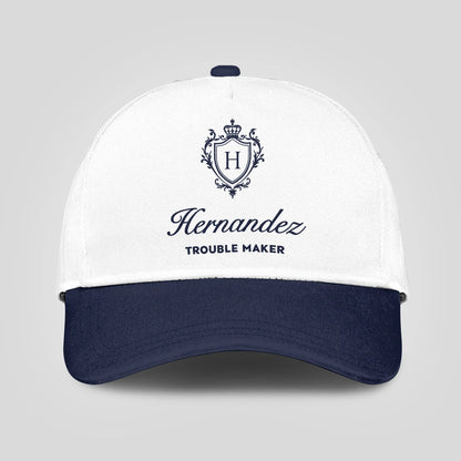 Trouble Maker Funny Blue And White Cap HERNANDEZ 13K1 C152PF