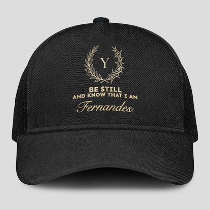 Be Still And Know That I Am Name Black Mesh Cap FERNANDES 13K1 C202PF