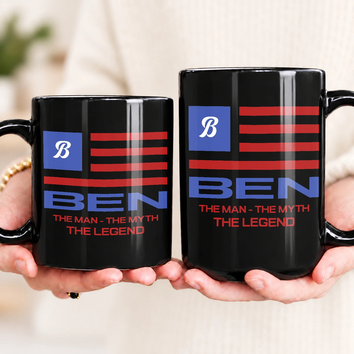 The Man The Myth The Legend American Flag Mug BEN 13K1 MG18