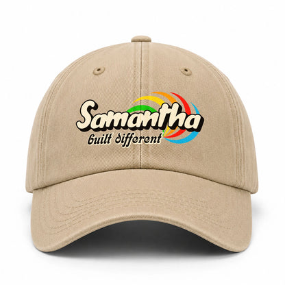 Your Name Built Different Retro Washed Cap SAMANTHA 13K1 C55PF