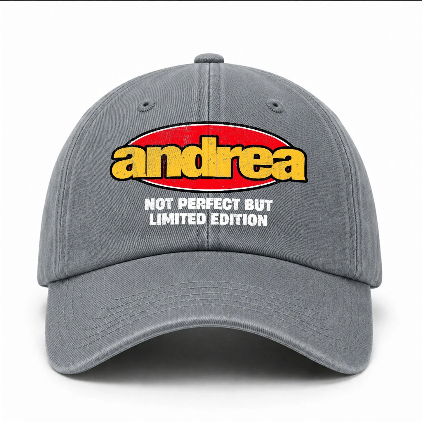 Your Name Not Perfect But Limited Edition Red Logo Washed Cap ANDREA 13K1 C84PF