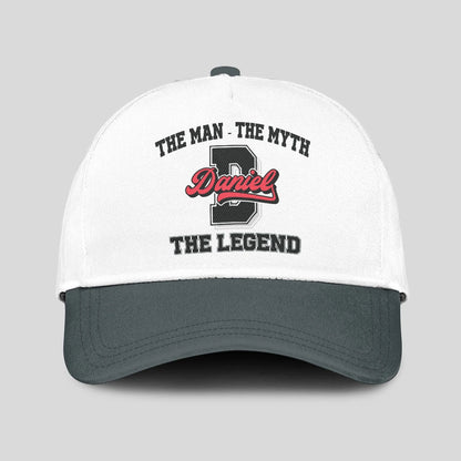 The Man The Myth The Legend Custom Initial Letter And Name Cap DANIEL 13K1 C38PF