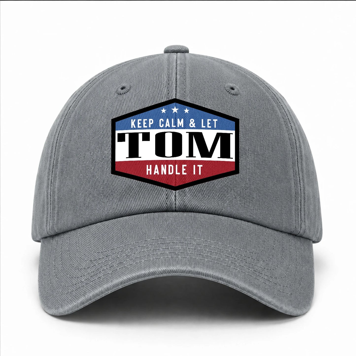 Keep Calm & Let Your Name Handle It Washed Cap TOM 13K1 C87PF
