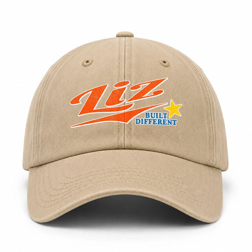Your Name Built Different Logo Washed Cap LIZ 13K1 C56PF
