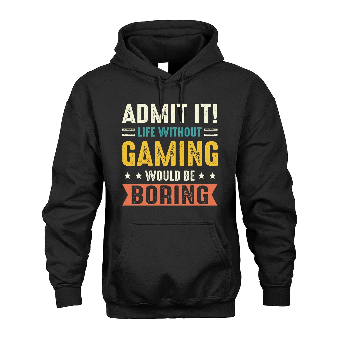 GAMING 13K3-124–Personalized Funny Quote Apparel “Life Without NAME Would Be Boring”