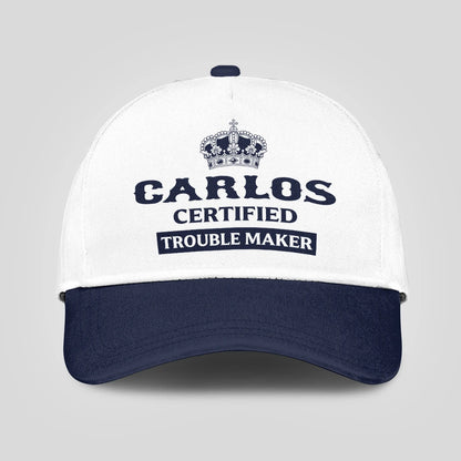 Certified Your Name Trouble Maker Washed Cap CARLOS 13K1 C148PF