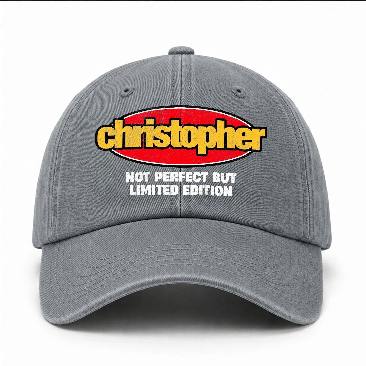 Your Name Not Perfect But Limited Edition Red Logo Washed Cap CHRISTOPHER 13K1 C84PF