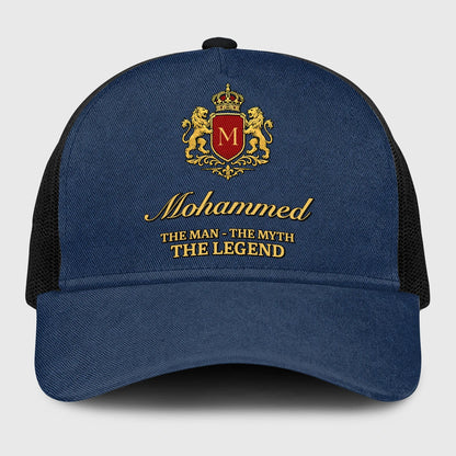 The Man The Myth The Legend Royal Blue Mesh Cap MOHAMMED 13K1 C187PF