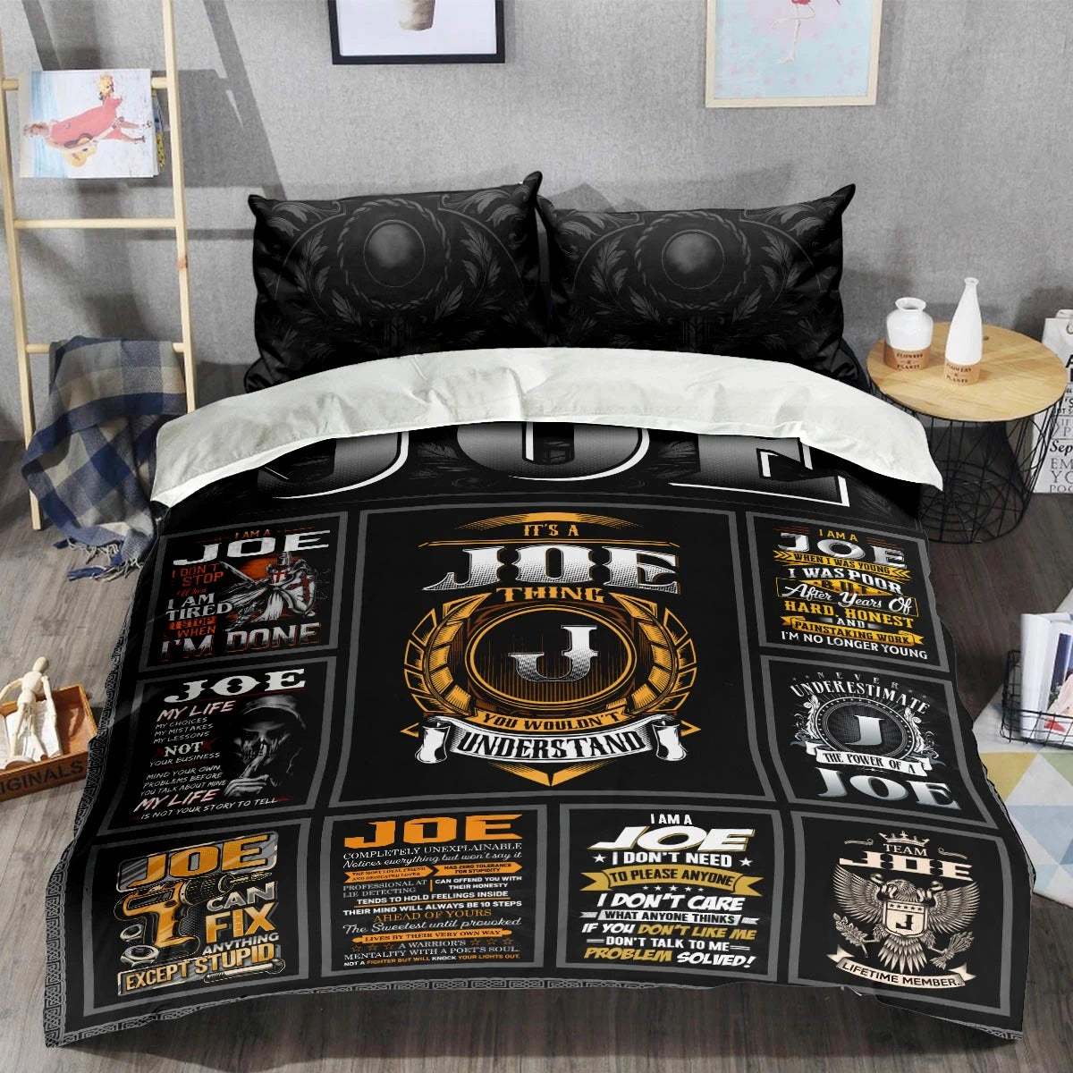 JOE Limited Edition Personalized Bedding Set 13K1-BS2