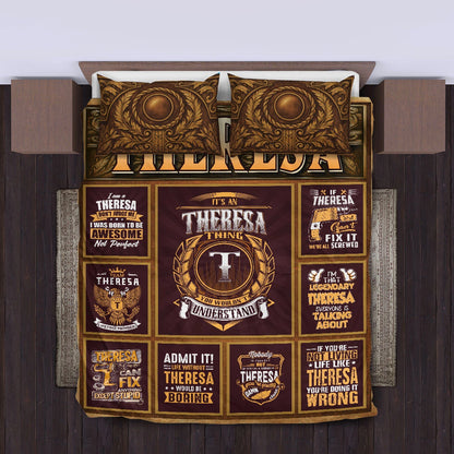 THERESA Limited Edition Personalized Bedding Set 13K1-BS3