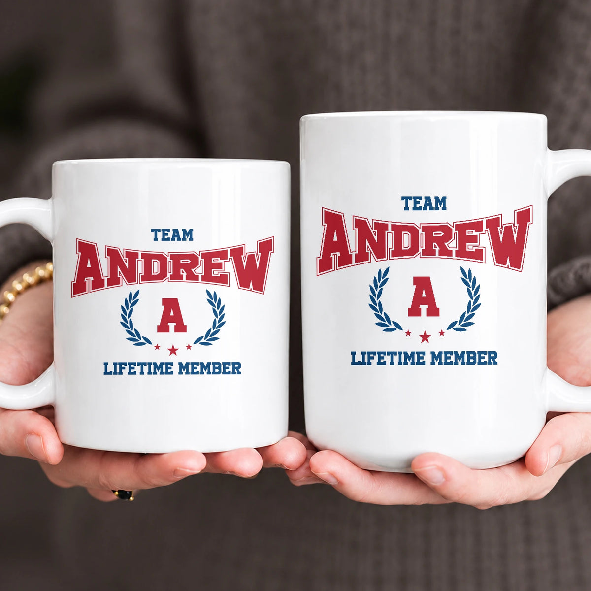 Team Your Name Lifetime Member Sporty Mug ANDREW 13K1 MG09