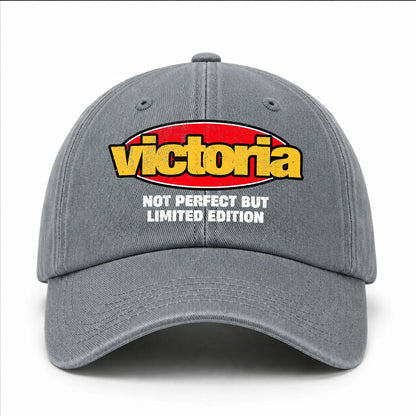 Your Name Not Perfect But Limited Edition Red Logo Washed Cap VICTORIA 13K1 C84PF