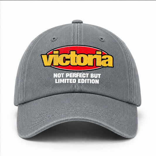 Your Name Not Perfect But Limited Edition Red Logo Washed Cap VICTORIA 13K1 C84PF