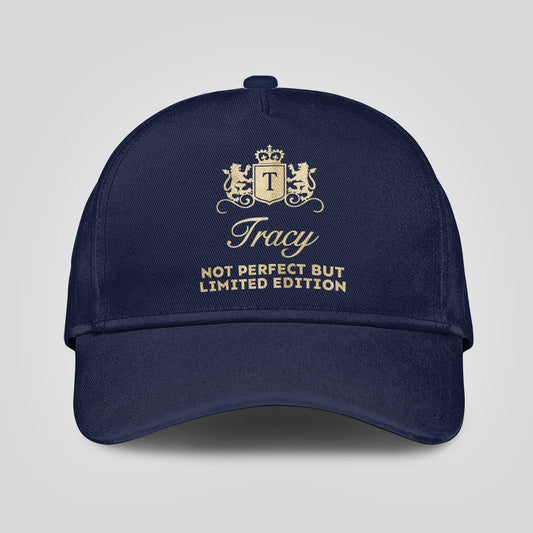 Not Perfect But Limited Edition Crest Logo Navy Cap TRACY 13K1 C160PF