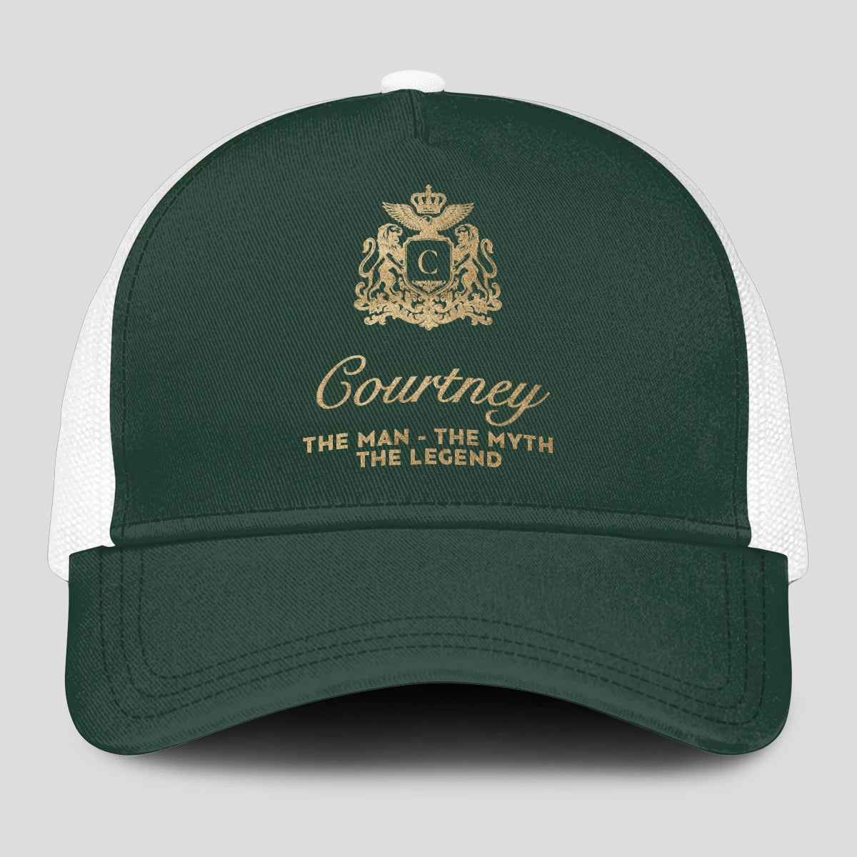 The Man The Myth The Legend Sage Green Mesh Cap COURTNEY 13K1 C192PF