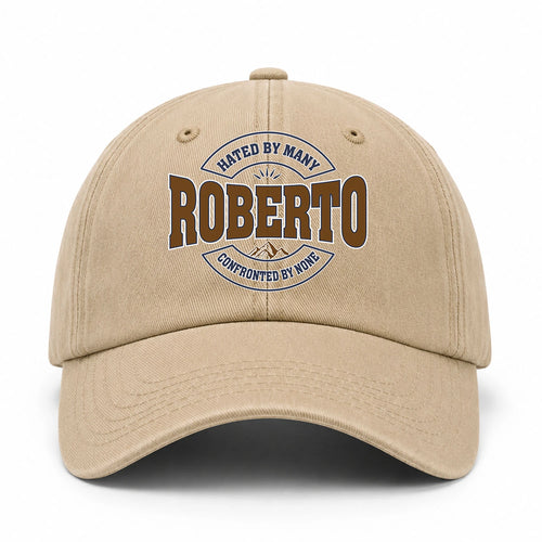 Hated By Many Confronted By None Washed Cap ROBERTO 13K1 C36PF