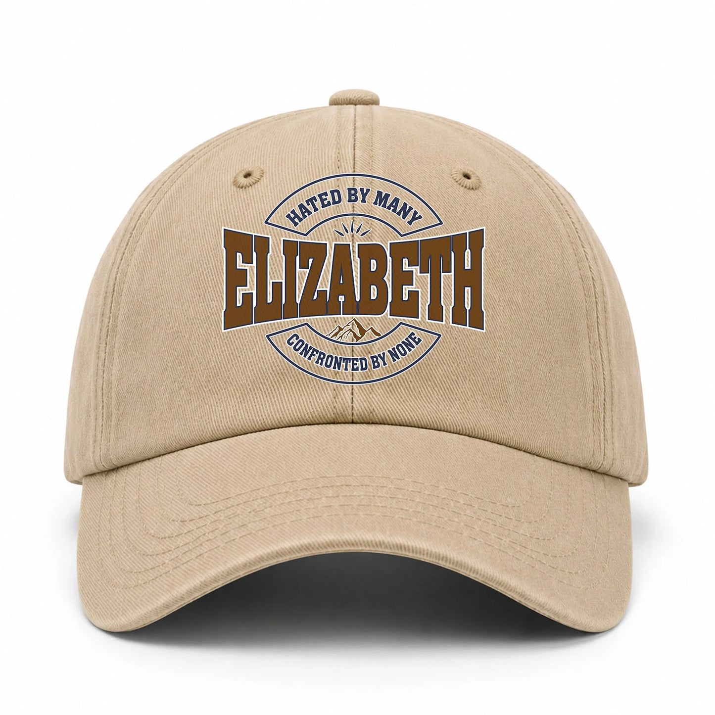 Hated By Many Confronted By None Washed Cap ELIZABETH 13K1 C36PF