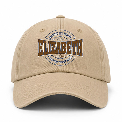 Hated By Many Confronted By None Washed Cap ELIZABETH 13K1 C36PF