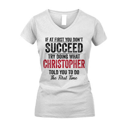 CHRISTOPHER 13K1-357 If At First You Don't Succeed...