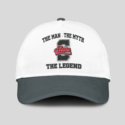 The Man The Myth The Legend Custom Initial Letter And Name Cap STEVE 13K1 C38PF