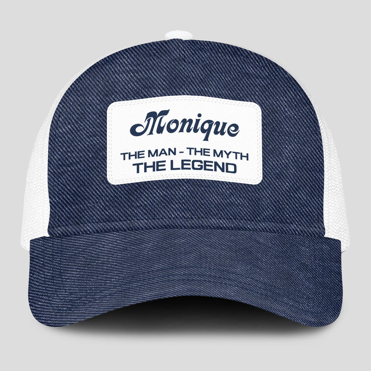 The Man The Myth The Legend Blue Denim Mesh Cap MONIQUE 13K1 C194PF