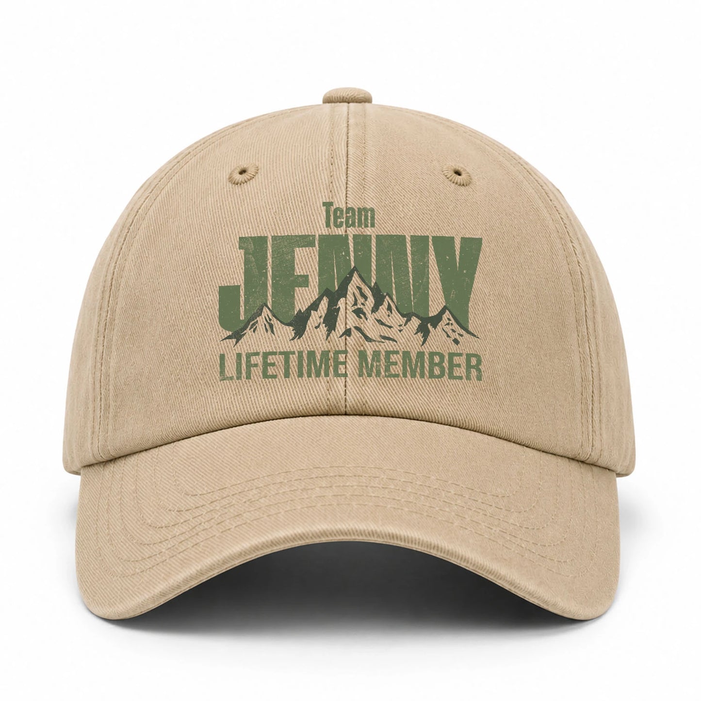 Team Your Name Lifetime Member Mountain Cap JENNY 13K1 C58PF