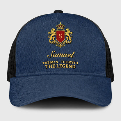 The Man The Myth The Legend Royal Blue Mesh Cap SAMUEL 13K1 C187PF