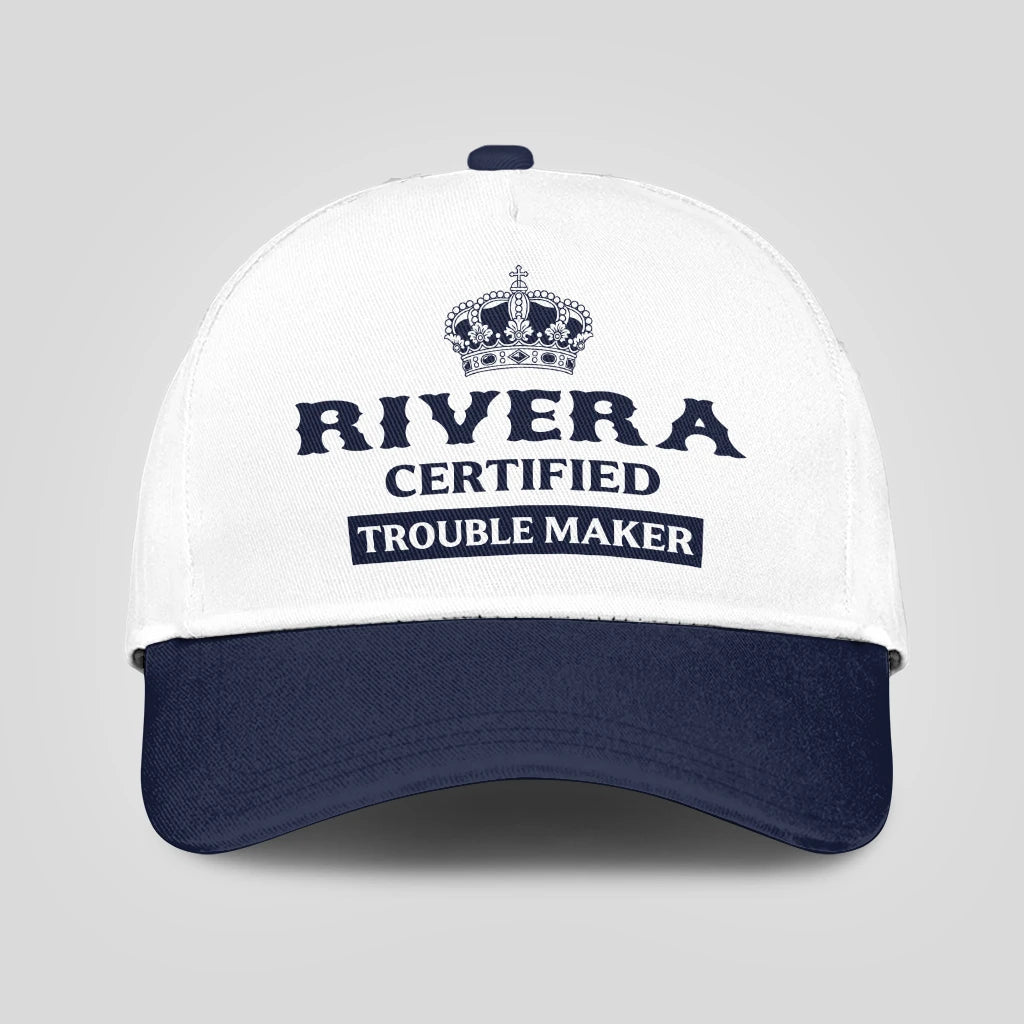 Certified Your Name Trouble Maker Washed Cap RIVERA 13K1 C148PF