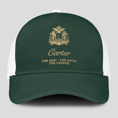 The Man The Myth The Legend Sage Green Mesh Cap CARTER 13K1 C192PF