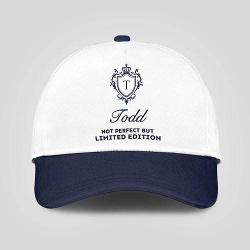 Not Perfect But Limited Edition Blue And White Luxury Cap TODD 13K1 C151PF