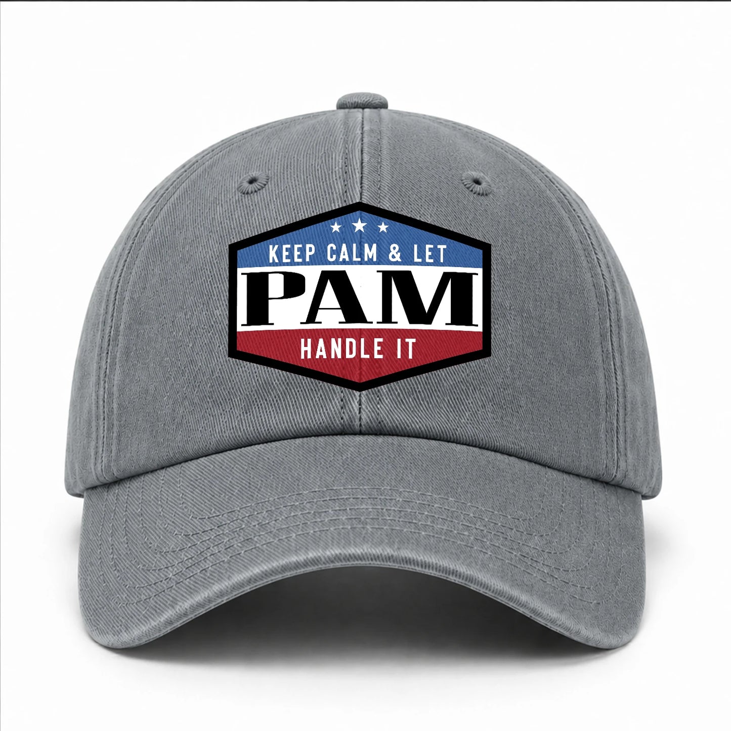 Keep Calm & Let Your Name Handle It Washed Cap PAM 13K1 C87PF