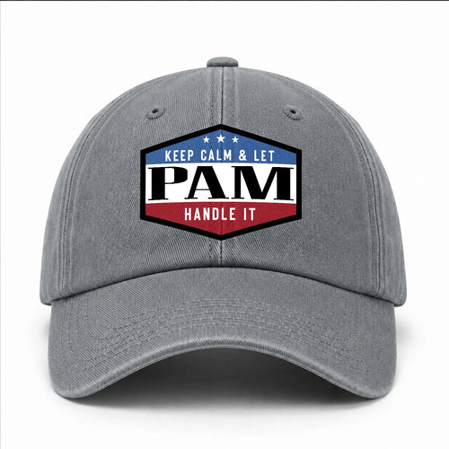 Keep Calm & Let Your Name Handle It Washed Cap PAM 13K1 C87PF