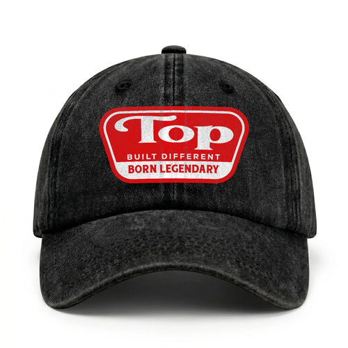 Built Different Born Legendary Red Logo Washed Cap TOP 13K1 C63PF