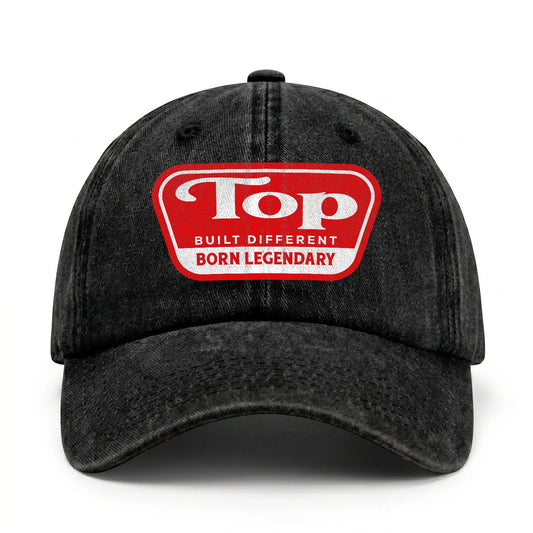 Built Different Born Legendary Red Logo Washed Cap TOP 13K1 C63PF