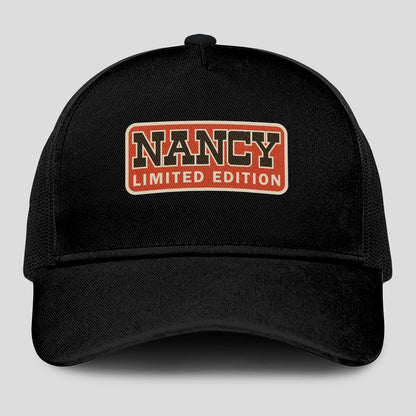 Limited Edition Red Logo Black Mesh Cap NANCY 13K1 C215PF