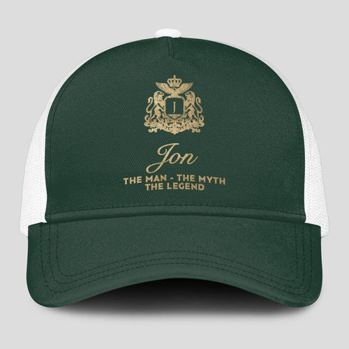 The Man The Myth The Legend Sage Green Mesh Cap JON 13K1 C192PF