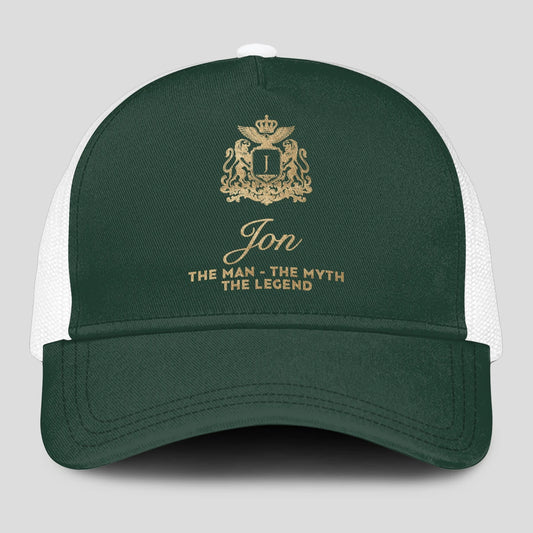 The Man The Myth The Legend Sage Green Mesh Cap JON 13K1 C192PF