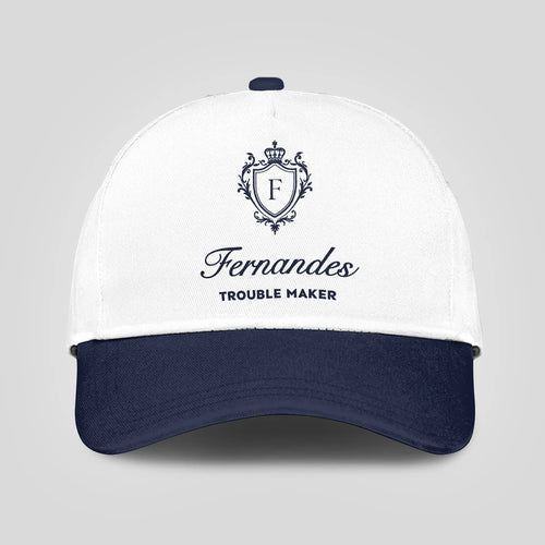 Trouble Maker Funny Blue And White Cap FERNANDES 13K1 C152PF