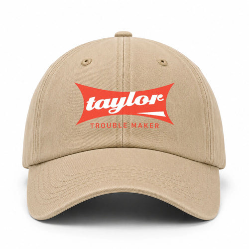 Trouble Maker Red Logo Washed Cap TAYLOR 13K1 C78PF