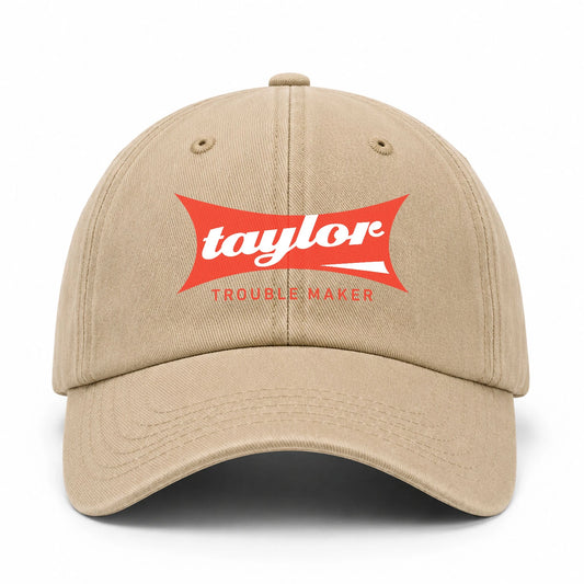 Trouble Maker Red Logo Washed Cap TAYLOR 13K1 C78PF