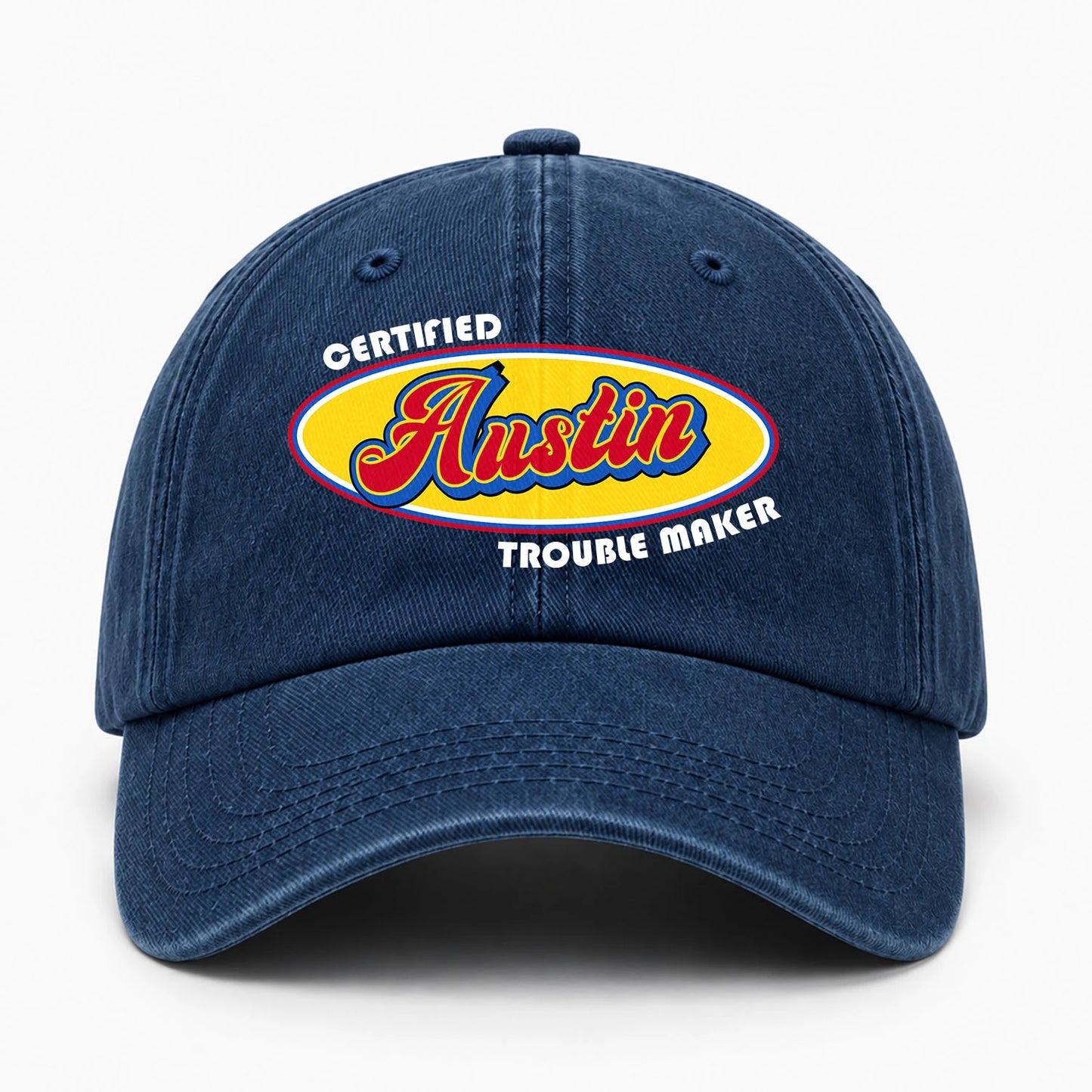 Certified Your Name Trouble Maker Washed Cap AUSTIN 13K1 C73PF