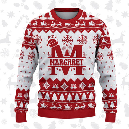 MARGARET Personalized Christmas Pajama Set - Holiday Gift Outfit 13K1-CR2