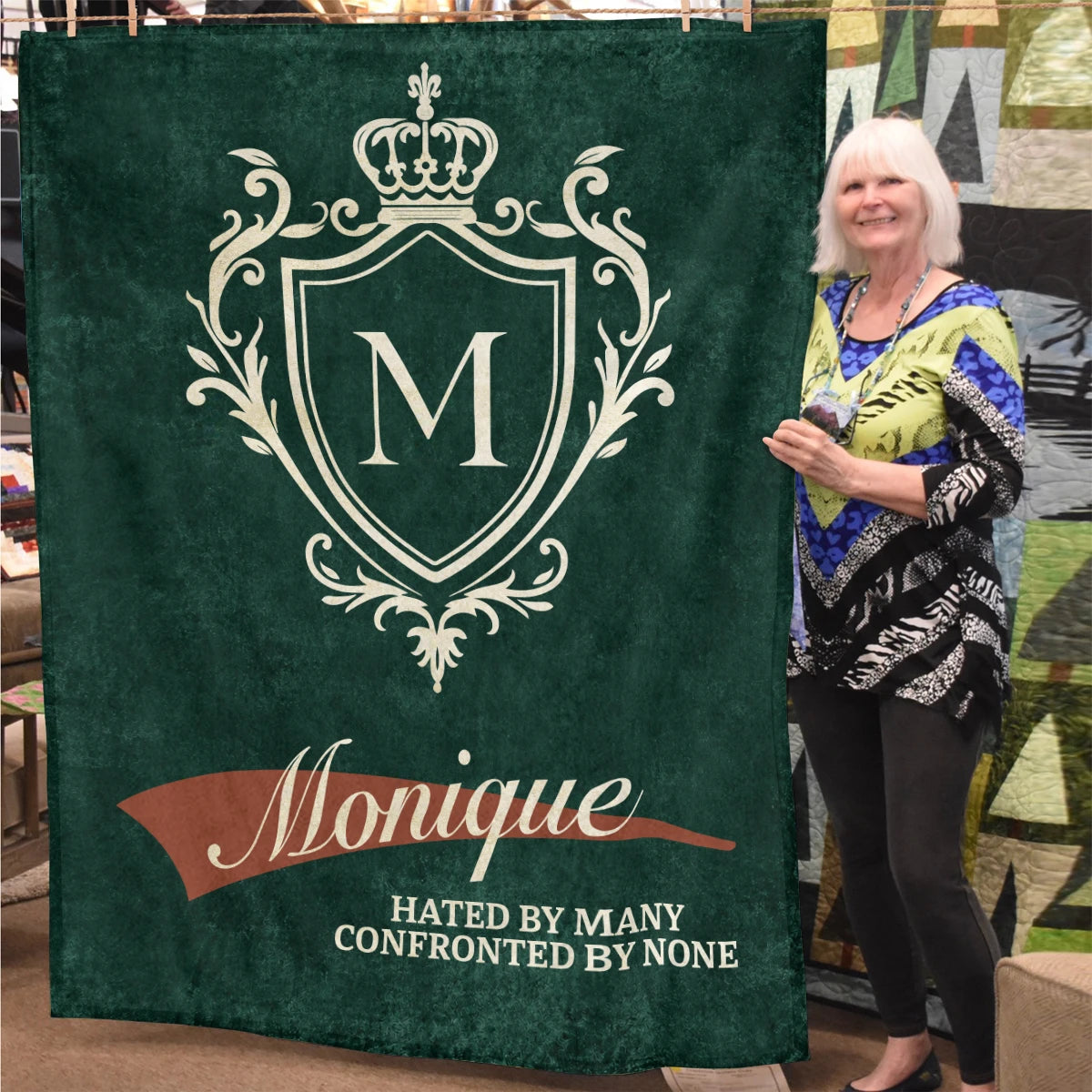 Hated by Many Confronted by None Old Money Blanket MONIQUE 13K1 BK19