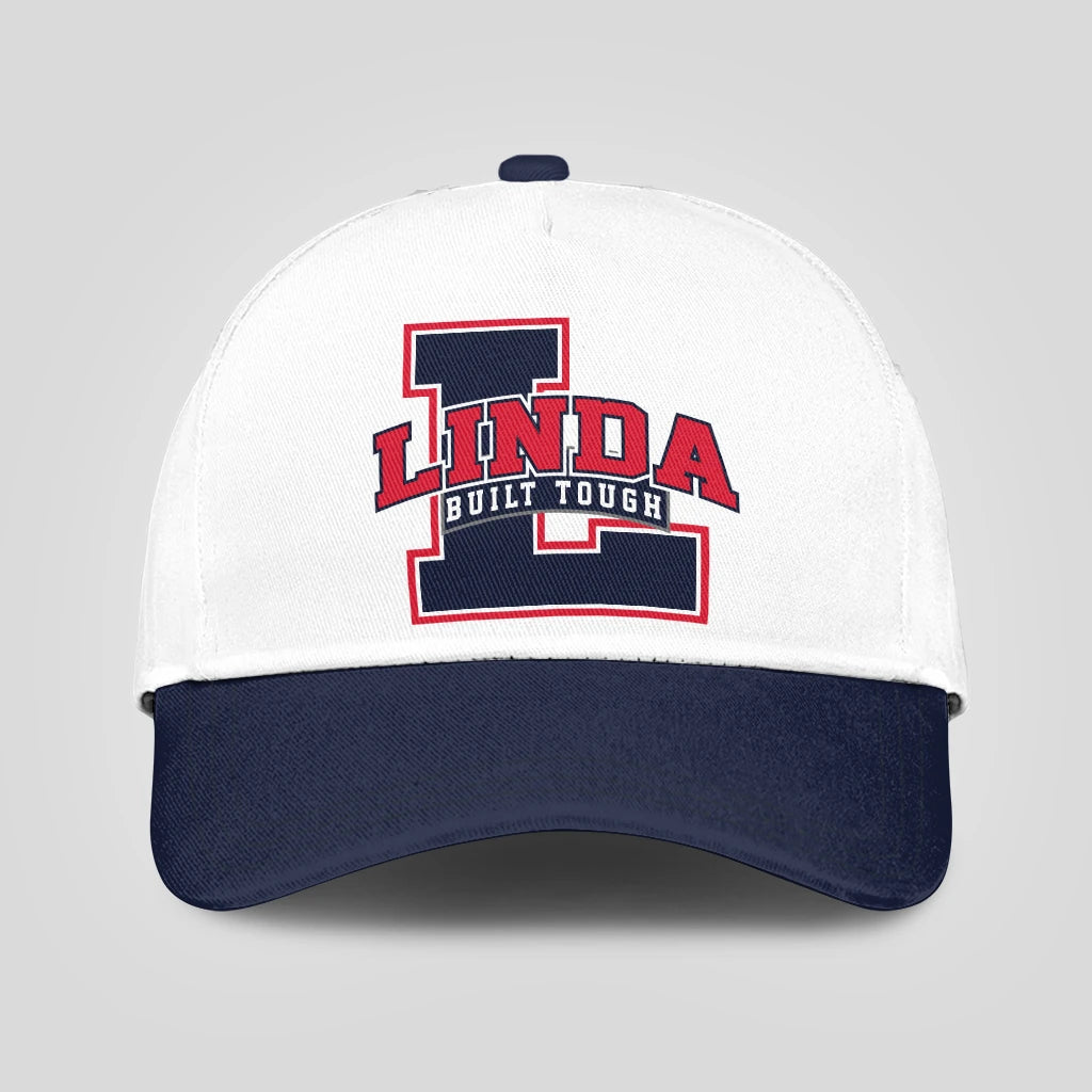 Built Tough Blue And White Baseball Cap LINDA 13K1 C103PF