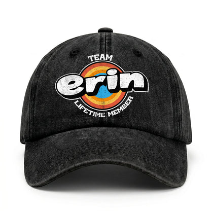 Team Your Name Lifetime Member Logo Cap ERIN 13K1 C66PF