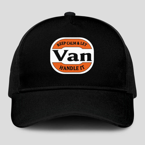 Keep Calm & Let Your Name Handle It Black Mesh Cap VAN 13K1 C199PF