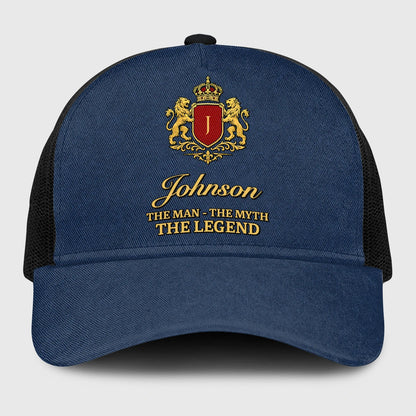 The Man The Myth The Legend Royal Blue Mesh Cap JOHNSON 13K1 C187PF