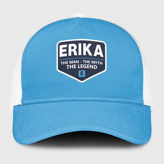 The Man The Myth The Legend Light Blue Mesh Cap ERIKA 13K1 C190PF