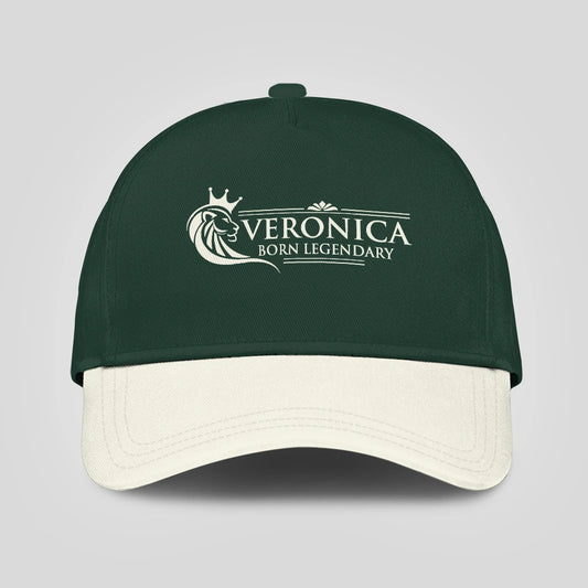 Born Legendary Lion Logo Sage Green And Beige Cap VERONICA 13K1 C182PF
